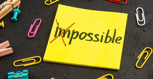 Mensaje motivacional sobre lo posible